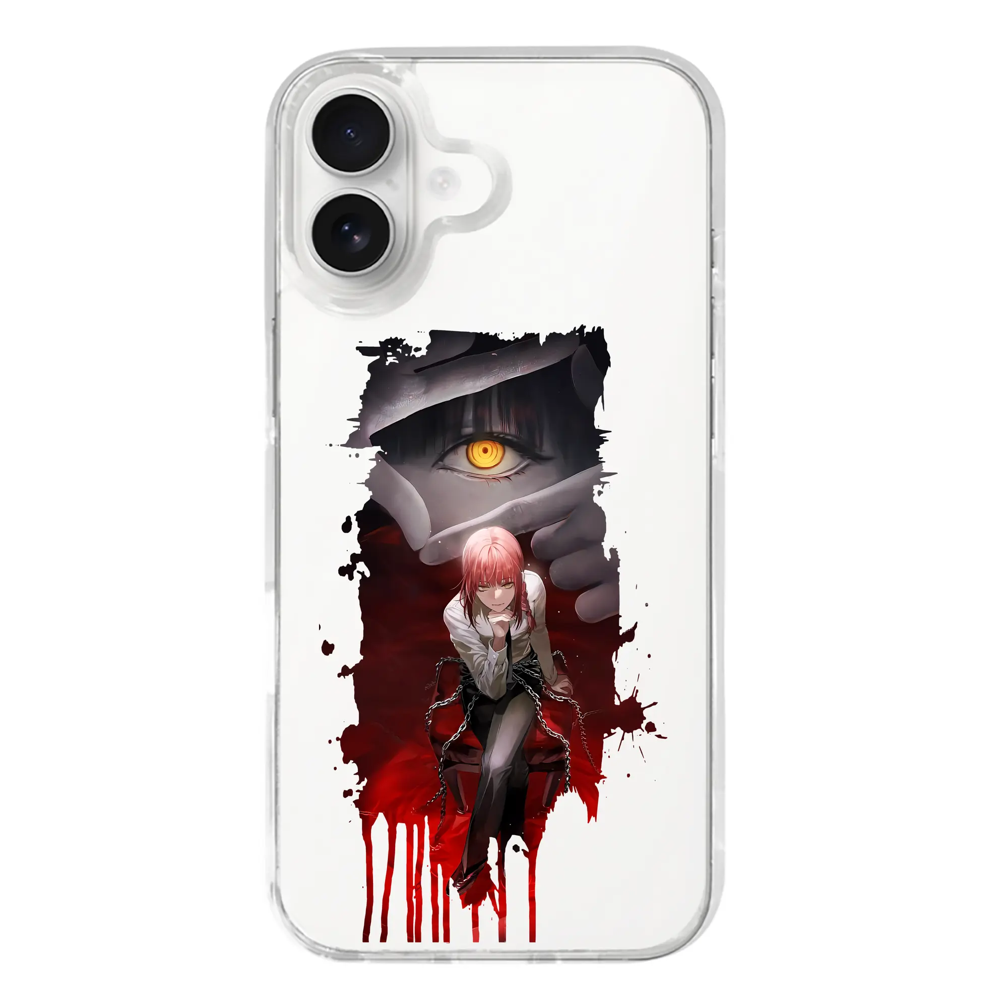 チェンソーマン グッズ,マキマ - iPhone 17シリーズ 透明スマホケース – 薄型・耐衝撃・精密フィット保護カバー